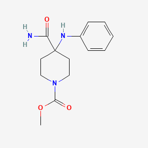 Methyl 4-carbamoyl-4-(phenylamino)piperidine-1-carboxylate