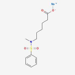 Sodium 6-(methyl(phenylsulphonyl)amino)hexanoate