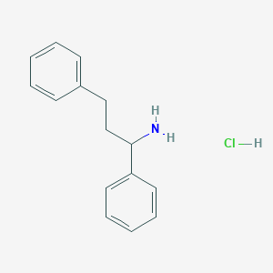 molecular formula C15H18ClN B1267966 1,3-二苯基丙胺盐酸盐 CAS No. 5454-35-3