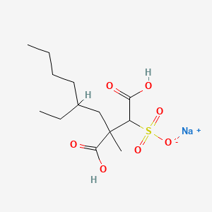 Sodium C-(2-ethylhexyl) C-methyl hydrogen 2-sulphonatosuccinate