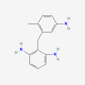 2-[(5-Amino-2-methylphenyl)methyl]benzene-1,3-diamine