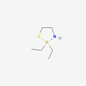 1-Thia-3-aza-2-silacyclopentane, 2,2-diethyl-