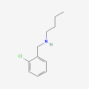 molecular formula C11H16ClN B1267987 苯甲胺，N-丁基-2-氯- CAS No. 16183-39-4