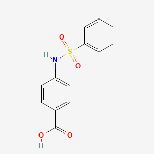 molecular formula C13H11NO4S B1267999 4-Benzenesulfonylaminobenzoic acid CAS No. 28547-16-2