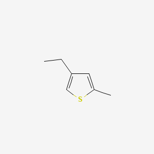 molecular formula C7H10S B1268010 噻吩，4-乙基-2-甲基- CAS No. 13678-54-1