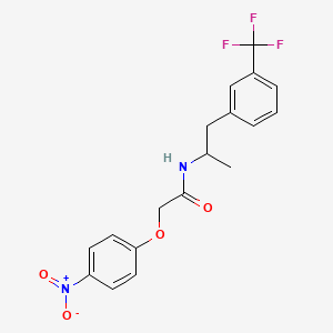 N-[1-Methyl-2-[3-(trifluoromethyl)phenyl]ethyl]-2-(4-nitrophenoxy)acetamide