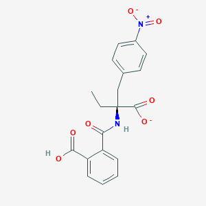 alpha-Ethyl N-(2-carboxybenzoyl)-4-nitro-3-phenyl-L-alaninate