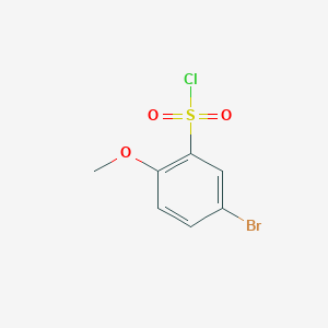 molecular formula C7H6BrClO3S B1268023 5-Bromo-2-methoxybenzenesulfonyl chloride CAS No. 23095-05-8