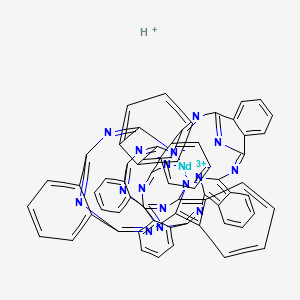 Hydrogen bis(29H,31H-phthalocyaninato(2-)-N29,N30,N31,N32)neodymate(1-)