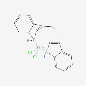 Zirconium, dichloro(1,2-ethanediylbis((1,2,3,3a,7a-eta)-1H-inden-1-ylidene))-