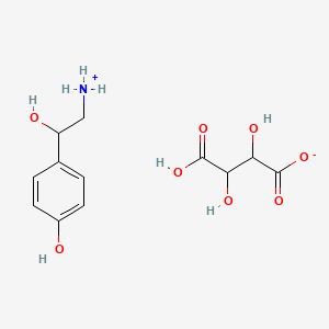 beta,4-Dihydroxyphenethylammonium hydrogen tartrate