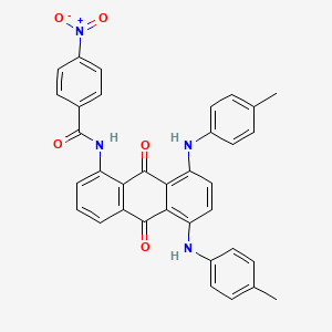 Benzamide, N-(9,10-dihydro-5,8-bis((4-methylphenyl)amino)-9,10-dioxo-1-anthracenyl)-4-nitro-