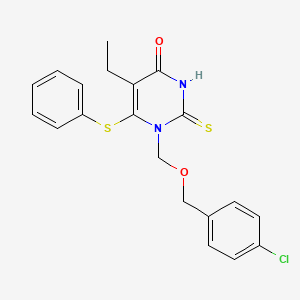 5-Ethyl-1-((4-chlorobenzyloxy)methyl)-6-(phenylthio)-2-thiouracil