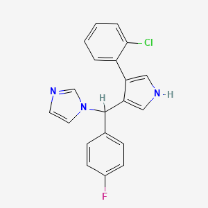 1H-Imidazole, 1-((4-(2-chlorophenyl)-1H-pyrrol-3-yl)(4-fluorophenyl)methyl)-