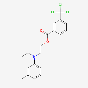 2-(Ethyl(3-methylphenyl)amino)ethyl 3-(trichloromethyl)benzoate