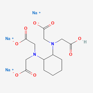 Glycine, N,N'-1,2-cyclohexanediylbis(N-(carboxymethyl)-, trisodium salt