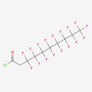 molecular formula C10H2ClF17O B12680338 3,3,4,4,5,5,6,6,7,7,8,8,9,9,10,10,10-Heptadecafluorodecanoyl chloride CAS No. 64018-23-1