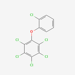 molecular formula C12H4Cl6O B12680344 2,2',3,4,5,6-Hexachlorodiphenyl ether CAS No. 727738-82-1