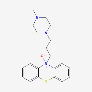 10H-Phenothiazine, 10-(3-(4-methyl-1-piperazinyl)propyl)-, N-oxide