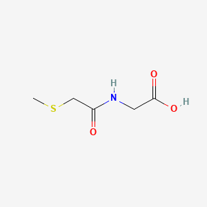 Glycine, N-((methylthio)acetyl)-