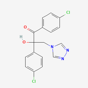 1-Propanone, 1,2-bis(4-chlorophenyl)-2-hydroxy-3-(4H-1,2,4-triazol-4-yl)-