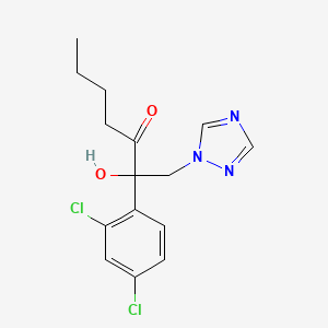 3-Heptanone, 2-(2,4-dichlorophenyl)-2-hydroxy-1-(1H-1,2,4-triazol-1-yl)-