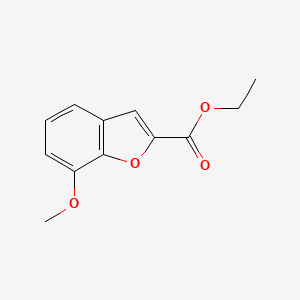 molecular formula C12H12O4 B1268053 Ethyl 7-methoxy-1-benzofuran-2-carboxylate CAS No. 50551-58-1