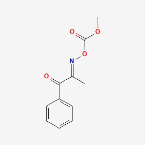 O-(Methoxycarbonyl)-N-(1-methyl-2-oxo-2-phenylethylidene)hydroxylamine