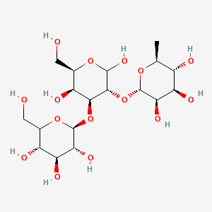 D-Galactose, O-6-deoxy-alpha-L-mannopyranosyl-(1-2)-O-(beta-D-glucopyranosyl-(1-3))-