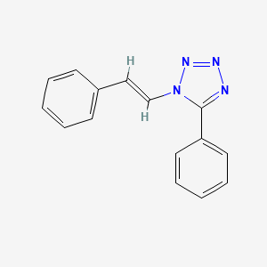 1H-Tetrazole, 5-phenyl-1-(2-phenylethenyl)-, (E)-