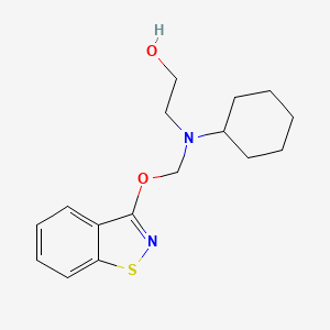 2-[[(1,2-Benzisothiazol-3-yloxy)methyl]cyclohexylamino]ethanol