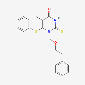 5-Ethyl-1-((phenethyloxy)methyl)-6-((phenylthio)-2-thiouracil