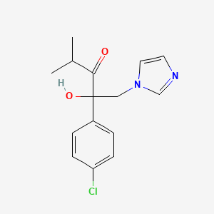 3-Pentanone, 2-(4-chlorophenyl)-2-hydroxy-1-(1H-imidazol-1-yl)-4-methyl-