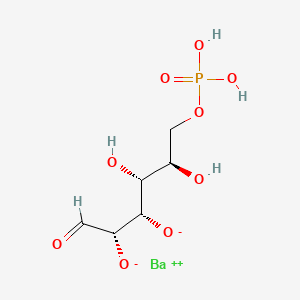 barium(2+);(2S,3R,4S,5R)-4,5-dihydroxy-1-oxo-6-phosphonooxyhexane-2,3-diolate