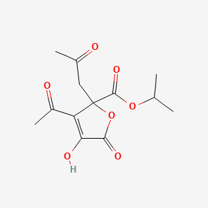 1-Methylethyl 3-acetyl-2,5-dihydro-4-hydroxy-5-oxo-2-(2-oxopropyl)-2-furoate