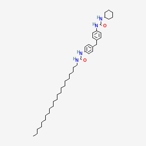 Urea, N-(4-((4-(((cyclohexylamino)carbonyl)amino)phenyl)methyl)phenyl)-N'-docosyl-