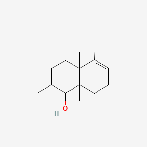 molecular formula C14H24O B12680648 1,2,3,4,4a,7,8,8a-Octahydro-2,4a,5,8a-tetramethyl-1-naphthol CAS No. 84788-09-0