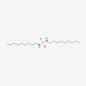 molecular formula C18H40FN2OP B12680653 N,N'-Dinonylphosphorodiamidic fluoride CAS No. 7761-56-0