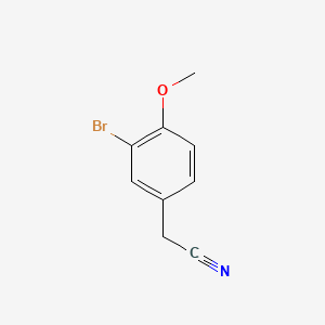 molecular formula C9H8BrNO B1268073 3-Bromo-4-methoxyphenylacetonitrile CAS No. 772-59-8
