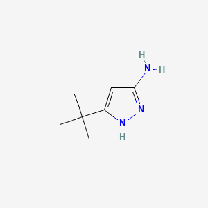 molecular formula C7H13N3 B1268078 3-Amino-5-tert-butylpyrazole CAS No. 82560-12-1