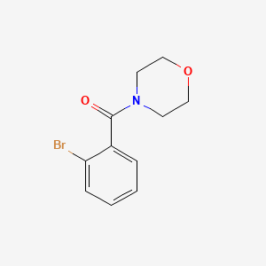 molecular formula C11H12BrNO2 B1268111 (2-Bromophenyl)(morpholino)methanone CAS No. 209962-07-2
