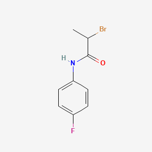 molecular formula C9H9BrFNO B1268115 2-bromo-N-(4-fluorophenyl)propanamide CAS No. 905797-71-9