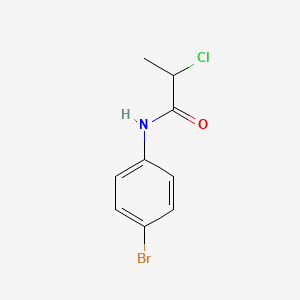 molecular formula C9H9BrClNO B1268117 N-(4-ブロモフェニル)-2-クロロプロパンアミド CAS No. 21262-08-8