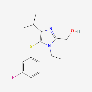 (1-Ethyl-5-(3-Fluorophenylthio)-4-isopropyl-1H-imidazol-2-yl)methanol