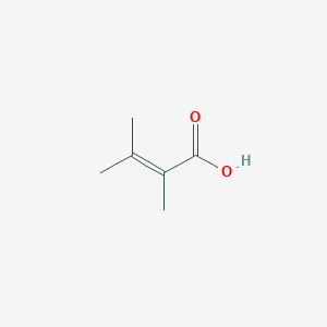 molecular formula C6H10O2 B1268132 2,3-Dimethylbut-2-enoic acid CAS No. 4411-97-6