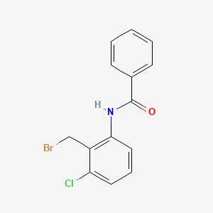 N-[2-(bromomethyl)-3-chlorophenyl]benzamide