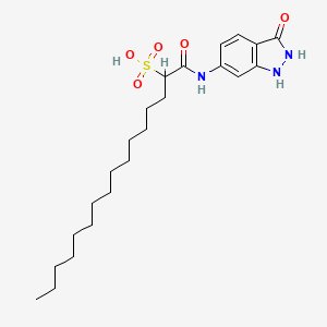 1-((2,3-Dihydro-3-oxo-1H-indazol-6-yl)amino)-1-oxohexadecane-2-sulphonic acid