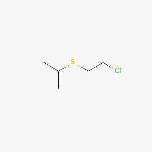 molecular formula C5H11ClS B1268141 Sulfide, 2-chloroethyl isopropyl CAS No. 4303-41-7