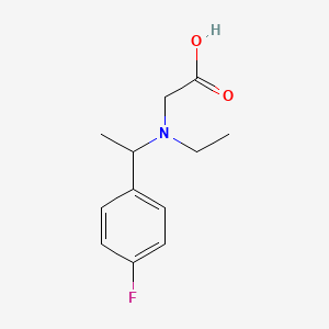 Ethyl (1)-N-(1-(4-fluorophenyl)ethyl)aminoacetate