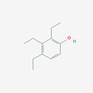 molecular formula C12H18O B12681414 2,3,4-Triethylphenol CAS No. 51690-47-2